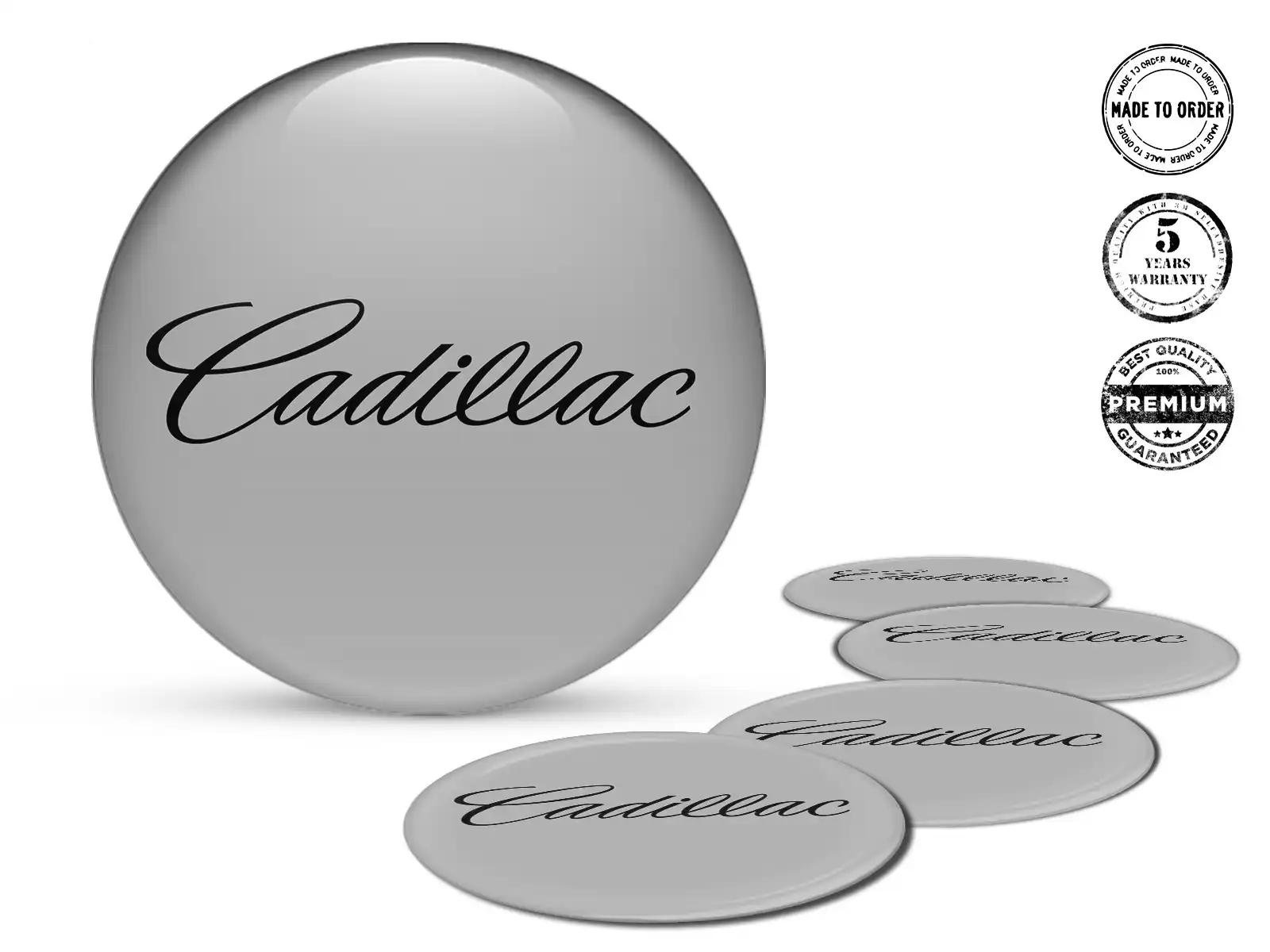 Cadillac Radaufkleber Logo Harzgewölbtes Design